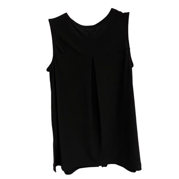 Alfani Women’s Black Sleeveless Blouse with White Accent Trim, Size Small - Picture 5 of 11